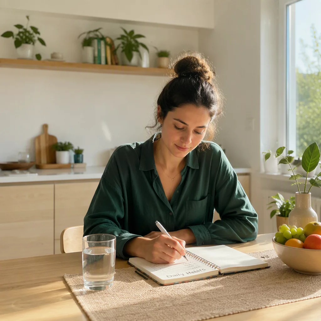 Healthy balanced lifestyle routine and wellness consultation concept